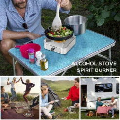 ASUPERMALL Réchaud à Alcool Avec Tiroir Coulissant, Brûleur à Alcool Pour Le Barbecue Extérieur, Le Camping Et La Randonnée 10 ASUPERMALL Réchaud à Alcool Avec Tiroir Coulissant, Brûleur à Alcool Pour Le Barbecue Extérieur, Le Camping Et La Randonnée -Pas Cher Réchaud Boutique 59849369 4