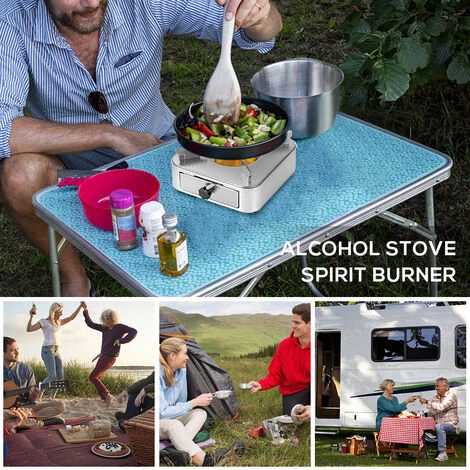 ASUPERMALL Réchaud à Alcool Avec Tiroir Coulissant, Brûleur à Alcool Pour Le Barbecue Extérieur, Le Camping Et La Randonnée 6 ASUPERMALL Réchaud à Alcool Avec Tiroir Coulissant, Brûleur à Alcool Pour Le Barbecue Extérieur, Le Camping Et La Randonnée – Image 4