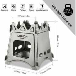 TANCYCO Poêle à Bois Pliant Compact En Titane Avec Mini Poêle à Alcool Pour Pique-nique De Cuisine De Camping En Plein Air,,poêle à Bois Avec Réchaud à Alcool 9 TANCYCO Poêle à Bois Pliant Compact En Titane Avec Mini Poêle à Alcool Pour Pique-nique De Cuisine De Camping En Plein Air,,poêle à Bois Avec Réchaud à Alcool -Pas Cher Réchaud Boutique 59952924 3