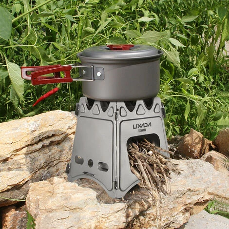 TANCYCO Poêle à Bois Pliant Compact En Titane Avec Mini Poêle à Alcool Pour Pique-nique De Cuisine De Camping En Plein Air,,poêle à Bois Avec Réchaud à Alcool 7 TANCYCO Poêle à Bois Pliant Compact En Titane Avec Mini Poêle à Alcool Pour Pique-nique De Cuisine De Camping En Plein Air,,poêle à Bois Avec Réchaud à Alcool – Image 5