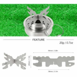 TANCYCO Support De Réchaud à Alcool Titane Cross Stand Support De Support De Réchaud Camping Extérieur,,Style 3 -Pas Cher Réchaud Boutique 59952925 5