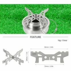 TANCYCO Support De Réchaud à Alcool Titane Cross Stand Support De Support De Réchaud Camping Extérieur,,Modèle 2 -Pas Cher Réchaud Boutique 59952943 5