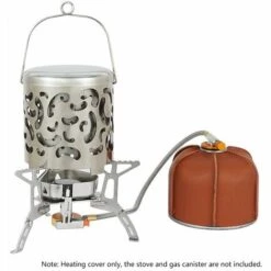 TANCYCO Mini Chauffage Extérieur Portable En Acier Inoxydable Réchaud De Camping Tente Couverture Chauffante Pour La Randonnée Randonnée Voyage,Argent, 10 TANCYCO Mini Chauffage Extérieur Portable En Acier Inoxydable Réchaud De Camping Tente Couverture Chauffante Pour La Randonnée Randonnée Voyage,Argent, -Pas Cher Réchaud Boutique 59952994 4