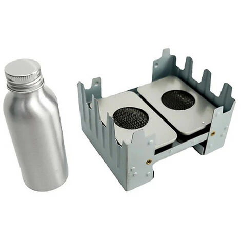 TANCYCO Réchaud Extérieur En Acier Inoxydable Avec Bouteille Mini-gril Four à Alcool Portable Grille Pliante Brûlant Poche à Alcool Réchaud De Camping Outil De Pique-nique De Camping Pour Usage Domestique Dans Le Parc,Argent, 3 TANCYCO Réchaud Extérieur En Acier Inoxydable Avec Bouteille Mini-gril Four à Alcool Portable Grille Pliante Brûlant Poche à Alcool Réchaud De Camping Outil De Pique-nique De Camping Pour Usage Domestique Dans Le Parc,Argent,