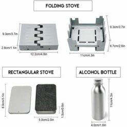 TANCYCO Réchaud Extérieur En Acier Inoxydable Avec Bouteille Mini-gril Four à Alcool Portable Grille Pliante Brûlant Poche à Alcool Réchaud De Camping Outil De Pique-nique De Camping Pour Usage Domestique Dans Le Parc,Argent, 10 TANCYCO Réchaud Extérieur En Acier Inoxydable Avec Bouteille Mini-gril Four à Alcool Portable Grille Pliante Brûlant Poche à Alcool Réchaud De Camping Outil De Pique-nique De Camping Pour Usage Domestique Dans Le Parc,Argent, -Pas Cher Réchaud Boutique 59953001 4