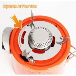 TANCYCO 2000W Portable Mini Chauffe-Gaz Camping Réchaud Chauffage Cuisinière Pour Cuisiner Randonnée Pêche Sur Glace Camping Randonnée,Orange, -Pas Cher Réchaud Boutique 59953027 5