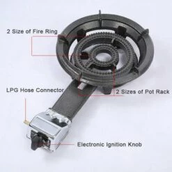 TANCYCO 10KW Extérieur Brûleur à Gaz Propane Poêle Camping Fonte Brûleur LPG Poêle,,10KW -Pas Cher Réchaud Boutique 59953225 5
