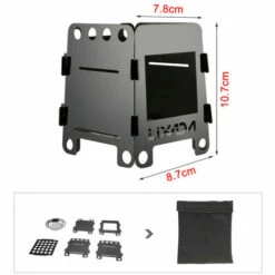 TANCYCO Poêle En Bois Portatif Léger D'alcool De Pique-nique De Camping De Avec Le Sac De Stockage,Le Noir,S 7 TANCYCO Poêle En Bois Portatif Léger D'alcool De Pique-nique De Camping De Avec Le Sac De Stockage,Le Noir,S -Pas Cher Réchaud Boutique 59953276 2