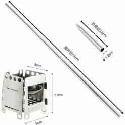 TANCYCO Portable En Acier Inoxydable Léger Pliant Poêle À Bois De Poche Alcool Poêle Avec Pliable Bellow Cuisson En Plein Air Camping Randonnée,,Poêle à Soufflet -Pas Cher Réchaud Boutique 59953283 5