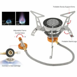 TANCYCO Réchaud De Camping En Plein Air De Lixada, Cuisine Gaz De Grande Puissance Windproof Butane Four Portable Pliable Split De Brûleur 3200 W,,poêle Seulement 10 TANCYCO Réchaud De Camping En Plein Air De Lixada, Cuisine Gaz De Grande Puissance Windproof Butane Four Portable Pliable Split De Brûleur 3200 W,,poêle Seulement -Pas Cher Réchaud Boutique 59953297 4