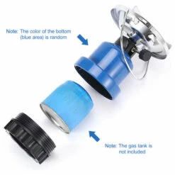 TANCYCO Camping En Plein Air Brûleur Cuisinière à Gaz Poignée Portable Réservoir De Butane Cuisinière Multi Fonction Cuisinière à Gaz Brûleur Fond Couleur Aléatoire,Argent, -Pas Cher Réchaud Boutique 59953347 3