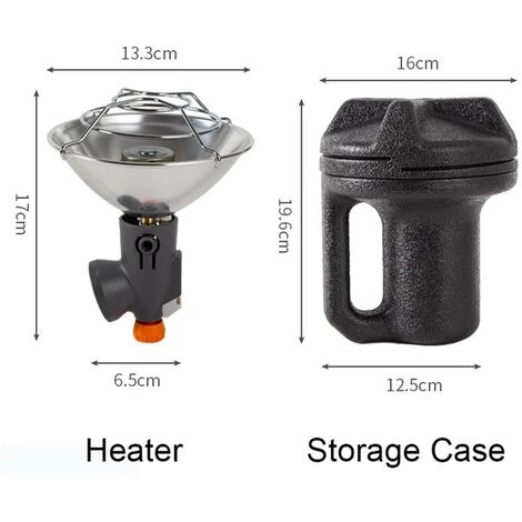 TANCYCO Camping En Plein Air Mini Chauffage Portable Poêle De Chauffage Au Gaz Réchauffeur De Tente De Pêche Sur Glace En Plein Air Portable,Noir Argent, 5 TANCYCO Camping En Plein Air Mini Chauffage Portable Poêle De Chauffage Au Gaz Réchauffeur De Tente De Pêche Sur Glace En Plein Air Portable,Noir Argent, – Image 3