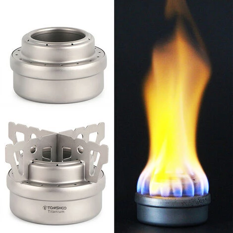 TANCYCO Cuisinière à Alcool En Titane Pour Extérieur Et Ensemble Combiné De Support Mini Cuisinière à Alcool Liquide Portable Ultra-léger Avec Support En Croix,,Réchaud à Alcool Et Support 2 6 TANCYCO Cuisinière à Alcool En Titane Pour Extérieur Et Ensemble Combiné De Support Mini Cuisinière à Alcool Liquide Portable Ultra-léger Avec Support En Croix,,Réchaud à Alcool Et Support 2 – Image 4