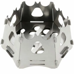 TANCYCO Hexagon Camping Bois Poêle Portable Pliant Léger Bois Brûleur Sac À Dos Pour La Survie En Plein Air Cuisine Pique-Nique Chasse,,