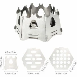 TANCYCO Hexagon Camping Bois Poêle Portable Pliant Léger Bois Brûleur Sac À Dos Pour La Survie En Plein Air Cuisine Pique-Nique Chasse,, 9 TANCYCO Hexagon Camping Bois Poêle Portable Pliant Léger Bois Brûleur Sac À Dos Pour La Survie En Plein Air Cuisine Pique-Nique Chasse,, -Pas Cher Réchaud Boutique 59953382 3