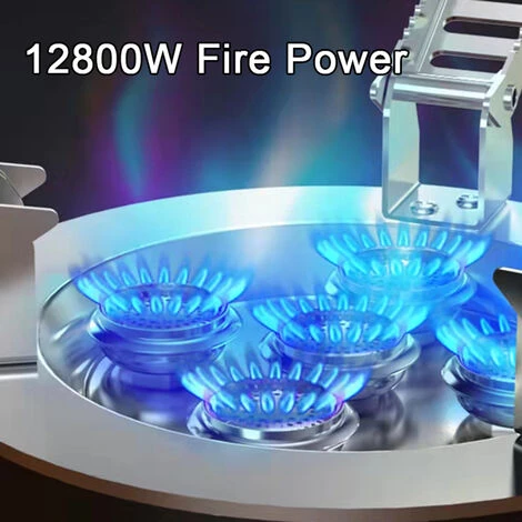 TANCYCO 12800W Camping Cuisinière à Gaz Coupe-vent 5 Brûleurs Cuisinière à Gaz Pliable Réchaud Pour La Pêche En Plein Air Randonnée Voyage,,12800W 5 TANCYCO 12800W Camping Cuisinière à Gaz Coupe-vent 5 Brûleurs Cuisinière à Gaz Pliable Réchaud Pour La Pêche En Plein Air Randonnée Voyage,,12800W – Image 3