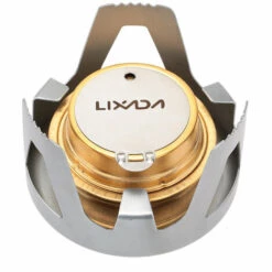 TANCYCO En Alliage De Cuivre Portable Esprit Ultra Light Mini Brûleur Alcool Poêle Extérieur Camping Poêle Fourneau,Gris,