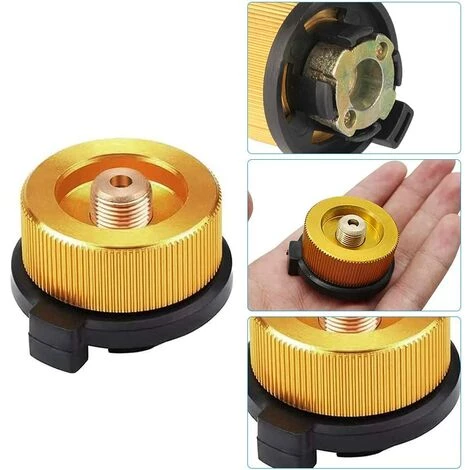 DENUOTOP Accessoires Pour Réchaud 3PCS Adaptateur De Bouteille De Gaz, Convertisseur De Gaz Buse De Transfert Connecteur Pour Brûleur De Poêle Réchaud De Camping Cartouche De Gaz Butane à Visser 5 DENUOTOP Accessoires Pour Réchaud 3PCS Adaptateur De Bouteille De Gaz, Convertisseur De Gaz Buse De Transfert Connecteur Pour Brûleur De Poêle Réchaud De Camping Cartouche De Gaz Butane à Visser – Image 3