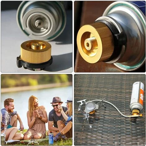 DENUOTOP Accessoires Pour Réchaud 3PCS Adaptateur De Bouteille De Gaz, Convertisseur De Gaz Buse De Transfert Connecteur Pour Brûleur De Poêle Réchaud De Camping Cartouche De Gaz Butane à Visser 6 DENUOTOP Accessoires Pour Réchaud 3PCS Adaptateur De Bouteille De Gaz, Convertisseur De Gaz Buse De Transfert Connecteur Pour Brûleur De Poêle Réchaud De Camping Cartouche De Gaz Butane à Visser – Image 4