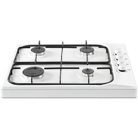 Poêle à Gaz Avec 4 Feux D'artifice 60,2x53.3x8,6 Cm Zilan - Blanc 3 Poêle à Gaz Avec 4 Feux D'artifice 60,2x53.3x8,6 Cm Zilan - Blanc