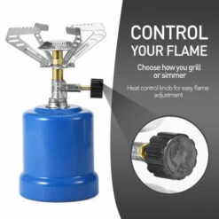 Jardin Piscine Réchaud à Gaz Réchaud De Camping Portable Réchaud De Réservoir De Gaz Réchaud De Camping Au Propane Avec Brûleur Réglable Pour L'extérieur - Mode 2 LangRay -Pas Cher Réchaud Boutique 60134596 4