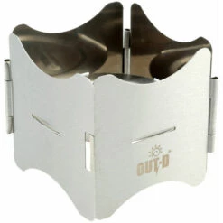 Jardin Piscine Réchaud à Gaz Support De Casserole Pliable Portable En Acier Inoxydable Avec Support De Réchaud à Combustible Solide - Support De Poêle LangRay -Pas Cher Réchaud Boutique 60135761 3