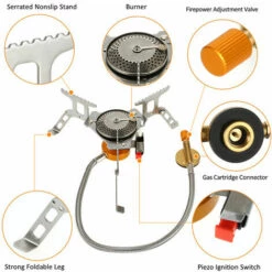 Jardin Piscine Réchaud à Gaz Cuisinière à Gaz De Camping Pliante Portable En Acier Inoxydable Randonnée Pique-nique Cuisinière Avec Pare-brise à 9 Plaques - Poêle Avec Pare-vent LangRay 11 Jardin Piscine Réchaud à Gaz Cuisinière à Gaz De Camping Pliante Portable En Acier Inoxydable Randonnée Pique-nique Cuisinière Avec Pare-brise à 9 Plaques - Poêle Avec Pare-vent LangRay -Pas Cher Réchaud Boutique 60138774 5
