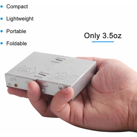 LITZEE Portable Camping Réchaud à Alcool Solide Alcool Carburant Pliant Réchaud Extérieur Mini Esprit Cuisine Cuisson Pique-nique BBQ Réchaud à Cire - Gris Réchaud à Gaz 5 LITZEE Portable Camping Réchaud à Alcool Solide Alcool Carburant Pliant Réchaud Extérieur Mini Esprit Cuisine Cuisson Pique-nique BBQ Réchaud à Cire - Gris Réchaud à Gaz – Image 3