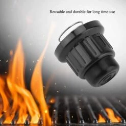 JOORRT Bouchon D'allumeur à Bouton Poussoir, Bouchon D'allumeur En Plastique Noir -Pas Cher Réchaud Boutique 60186336 2