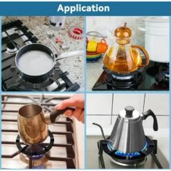 READCLY Support De Casserole Moka, Support Pot à Moka Acier Inoxydable Pour Cuisinière Gaz Rond Métal Réducteur D'anneau De Gaz Cafetière Réducteur étagère Anneau Pour Cuisson - Noir 13.3 10 READCLY Support De Casserole Moka, Support Pot à Moka Acier Inoxydable Pour Cuisinière Gaz Rond Métal Réducteur D'anneau De Gaz Cafetière Réducteur étagère Anneau Pour Cuisson - Noir 13.3 -Pas Cher Réchaud Boutique 60215144 4