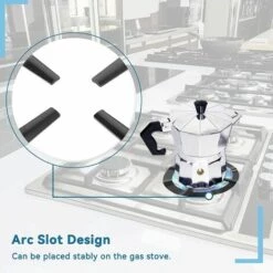 READCLY Support De Casserole Moka, Support Pot à Moka Acier Inoxydable Pour Cuisinière Gaz Rond Métal Réducteur D'anneau De Gaz Cafetière Réducteur étagère Anneau Pour Cuisson - Noir 13.3 11 READCLY Support De Casserole Moka, Support Pot à Moka Acier Inoxydable Pour Cuisinière Gaz Rond Métal Réducteur D'anneau De Gaz Cafetière Réducteur étagère Anneau Pour Cuisson - Noir 13.3 -Pas Cher Réchaud Boutique 60215144 5