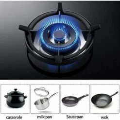 READCLY Support De Poêle à Wok En Fonte, Support De Poêle à Wok, Support De Wok Universel, Support Wok, Support De Wok Pour Poêle En Fonte Antidérapant Noir, Pour Brûleurs, Plaques à Gaz, Cuisinières (2PCS-Noir) -Pas Cher Réchaud Boutique 60215196 4