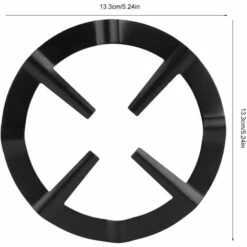 READCLY Gaziniere Support Anneau Wok En Fonte, Réducteur De Gaz Universel Antidérapant Pour Cuisinière à Gaz En Acier Inoxydable Pour Cafetiere Italienne, Maison Et Tables De Cuisson à Gaz, Noir -Pas Cher Réchaud Boutique 60216509 2