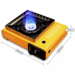 LITZEE Camp Bistro Réchaud à Gaz, Réchaud De Camping, Puissance , Réchaud Extérieur Compact, Avec Mallette Pour Un Transport Facile(Sans Réservoir De Gaz à Cassette) -Pas Cher Réchaud Boutique 60477904 2