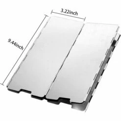 PREMIER Wind Protection Réchaud à Gaz Pliable En Aluminium Protection Contre Le Vent Réchaud De Camping Avec 10 Lattes En Aluminium, Protection Légère Et Pliable Contre Le Vent, Pare-vent Pour Réchaud De Camping Grill Extérieur -Pas Cher Réchaud Boutique 60531624 2