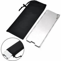 PREMIER Wind Protection Réchaud à Gaz Pliable En Aluminium Protection Contre Le Vent Réchaud De Camping Avec 10 Lattes En Aluminium, Protection Légère Et Pliable Contre Le Vent, Pare-vent Pour Réchaud De Camping Grill Extérieur -Pas Cher Réchaud Boutique 60531624 3