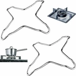 AOUGO 2pcs Réducteurs De Gaz Support Wok Gaz Anneau Wok Cuisinière à Gaz Support Anneau à Gaz Pour Cuisinière Convient Support D'Anneau De Wok Pour Cafetière Cuisinière à Gaz Cuisine 14 * 14 Cm