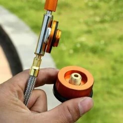 FR-LIFE BR-Vie 2 Pcs Adaptateur De Bouteille De Gaz De Camping Adaptateur Gaz Conversion Tête Adaptateur Connecteur De Buse Rechaud De Gaz Valve Adaptateur Pour Bidon En Butane à Visser Sur La -Pas Cher Réchaud Boutique 60695741 4
