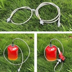 FR-LIFE Adaptateur De Poêle À Gaz Tuyau De Camping En Plein Air Connecteur Connecteur De Réservoir D'air Ligne De Raccord De Conduite, BR-Vie -Pas Cher Réchaud Boutique 60695756 5