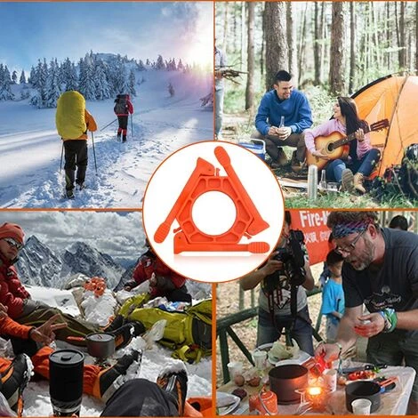 FR-LIFE Support De Réservoir De Gaz Antidérapant Réchaud à Gaz Stand Pliable Cartouche Canister Support Trépied Multi-usages Portable Pour Camping Randonnée Pique-nique Cuisson - Orange BR-Vie 7 FR-LIFE Support De Réservoir De Gaz Antidérapant Réchaud à Gaz Stand Pliable Cartouche Canister Support Trépied Multi-usages Portable Pour Camping Randonnée Pique-nique Cuisson - Orange BR-Vie – Image 5