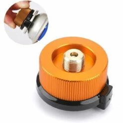 AOUGO Poêle Camping Adaptateur Gaz Conversion Tête Adaptateur Pour Canister Butane Vis Cartouche De Gaz Adaptateur Piston, équipement Extérieur -Pas Cher Réchaud Boutique 60907215 5
