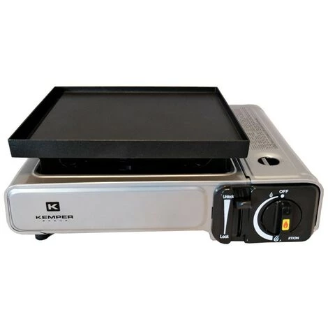 Réchaud Et Plancha à Gaz 2en1 NOMADE 1900W Inox Réchaud Gaz Plaque Plancha 26 X 23 Cm KEMPER 3 Réchaud Et Plancha à Gaz 2en1 NOMADE 1900W Inox Réchaud Gaz Plaque Plancha 26 X 23 Cm KEMPER
