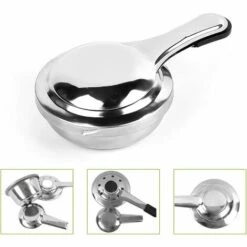 FR-LIFE BR-Vie 2 Pcs Réchaud à Alcool, Réchaud à Alcool Portable En Acier Inoxydable, Brûleur D'alcool Pour Fondue, Pour Le Camping En Plein Air Ou La Panique, Détachable Et Non Toxique, Durable Et écologique -Pas Cher Réchaud Boutique 61047967 4