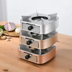 FR-LIFE BR-Vie Réchaud à Alcool En Acier INOX, Mini Réchaud Portable Pour Poêle - Argent -Pas Cher Réchaud Boutique 61047972 3