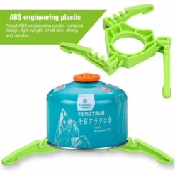 FR-LIFE Support De Réservoir De Gaz Pliant,BR-Vie Support De Réservoir De Gaz De Camping En ABS, Antidérapant Réchaud à Gaz Stand, Support Trépied Multi-usages Portable Pour Camping Randonnée Pique-nique Cuisson, Vert -Pas Cher Réchaud Boutique 61047998 3