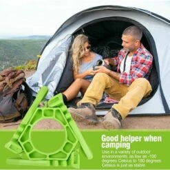 FR-LIFE Support De Réservoir De Gaz Pliant,BR-Vie Support De Réservoir De Gaz De Camping En ABS, Antidérapant Réchaud à Gaz Stand, Support Trépied Multi-usages Portable Pour Camping Randonnée Pique-nique Cuisson, Vert -Pas Cher Réchaud Boutique 61047998 4