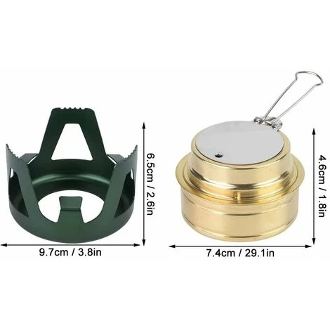 FR-LIFE Réchaud à Alcool,BR-Vie Extérieur Portable Ultra-léger Mini Cuisson Brûleurs à Alcool Cuisinière à Alcool Barbecue Brûleurs De Camping(vert) 7 FR-LIFE Réchaud à Alcool,BR-Vie Extérieur Portable Ultra-léger Mini Cuisson Brûleurs à Alcool Cuisinière à Alcool Barbecue Brûleurs De Camping(vert) – Image 5