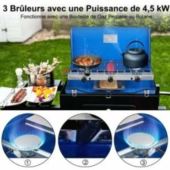 Portable Cuisinière à Gaz, 3 Brûleurs Réchauds De Camping, 4.5kW Fonctionne Au Gaz Butane/Propane, Brûleurs De Cuisinière à Gaz De Voyage Pour L'extérieur Camplux JK-5330 9 Portable Cuisinière à Gaz, 3 Brûleurs Réchauds De Camping, 4.5kW Fonctionne Au Gaz Butane/Propane, Brûleurs De Cuisinière à Gaz De Voyage Pour L'extérieur Camplux JK-5330 -Pas Cher Réchaud Boutique 61062922 3