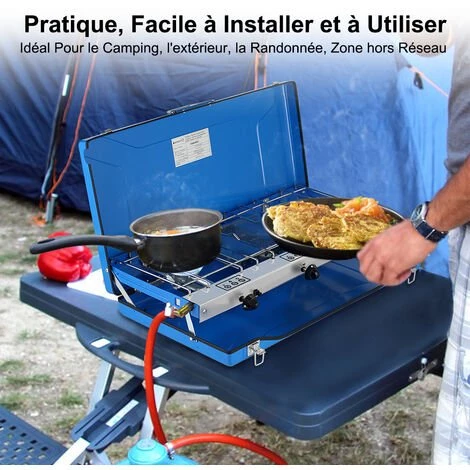 Portable Cuisinière à Gaz, 3 Brûleurs Réchauds De Camping, 4.5kW Fonctionne Au Gaz Butane/Propane, Brûleurs De Cuisinière à Gaz De Voyage Pour L'extérieur Camplux JK-5330 6 Portable Cuisinière à Gaz, 3 Brûleurs Réchauds De Camping, 4.5kW Fonctionne Au Gaz Butane/Propane, Brûleurs De Cuisinière à Gaz De Voyage Pour L'extérieur Camplux JK-5330 – Image 4