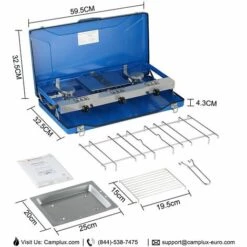 Portable Cuisinière à Gaz, 3 Brûleurs Réchauds De Camping, 4.5kW Fonctionne Au Gaz Butane/Propane, Brûleurs De Cuisinière à Gaz De Voyage Pour L'extérieur Camplux JK-5330 11 Portable Cuisinière à Gaz, 3 Brûleurs Réchauds De Camping, 4.5kW Fonctionne Au Gaz Butane/Propane, Brûleurs De Cuisinière à Gaz De Voyage Pour L'extérieur Camplux JK-5330 -Pas Cher Réchaud Boutique 61062922 5